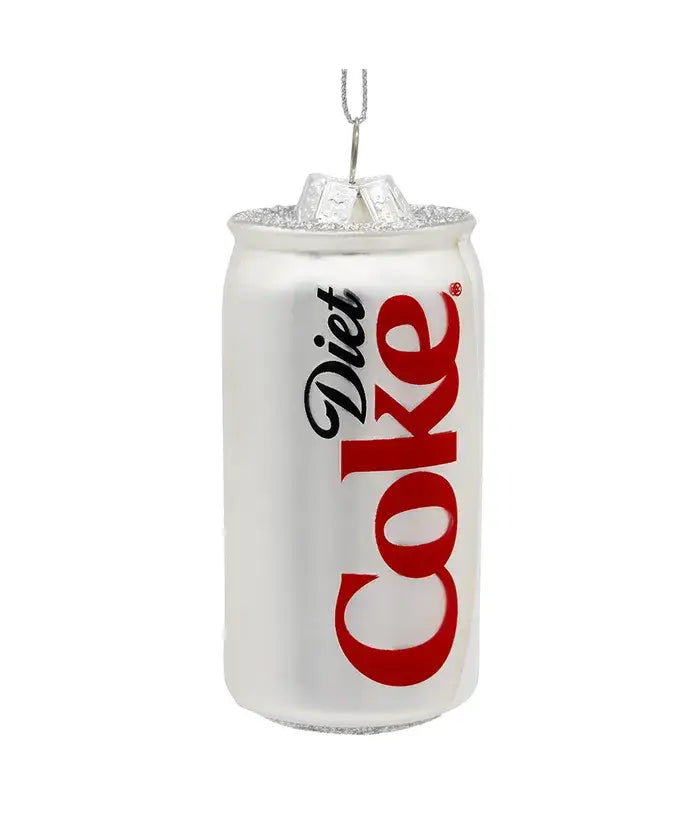 3.25" Glass Diet Coke Can Ornament