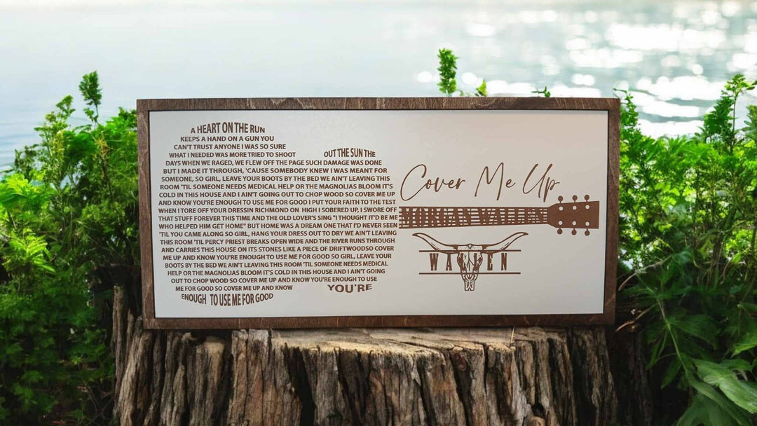 Wedding, country, unique, Song Lyrics sign, Sign, Music, new