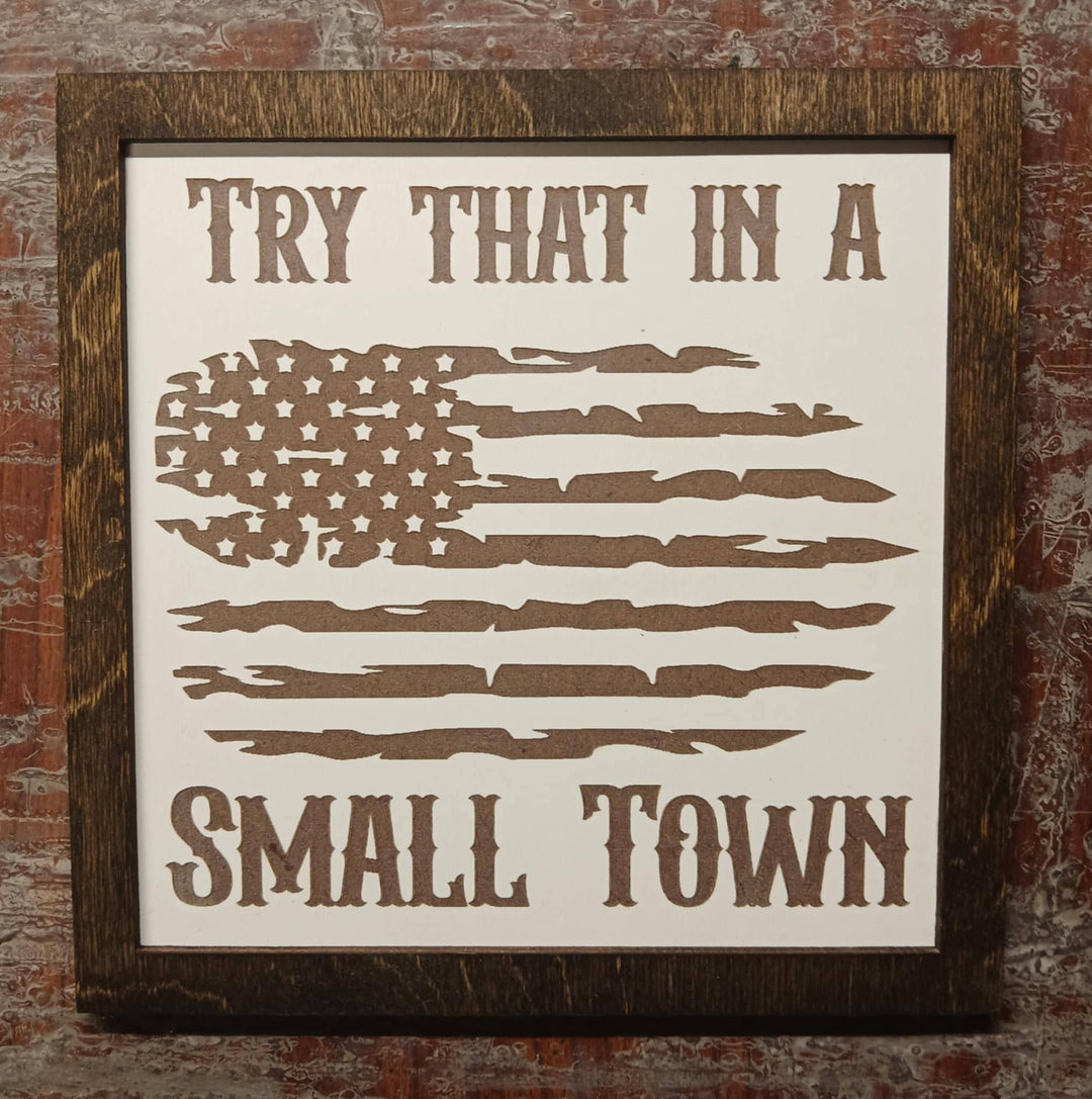 Small town, western, unique, flag, America, bar, USA, new