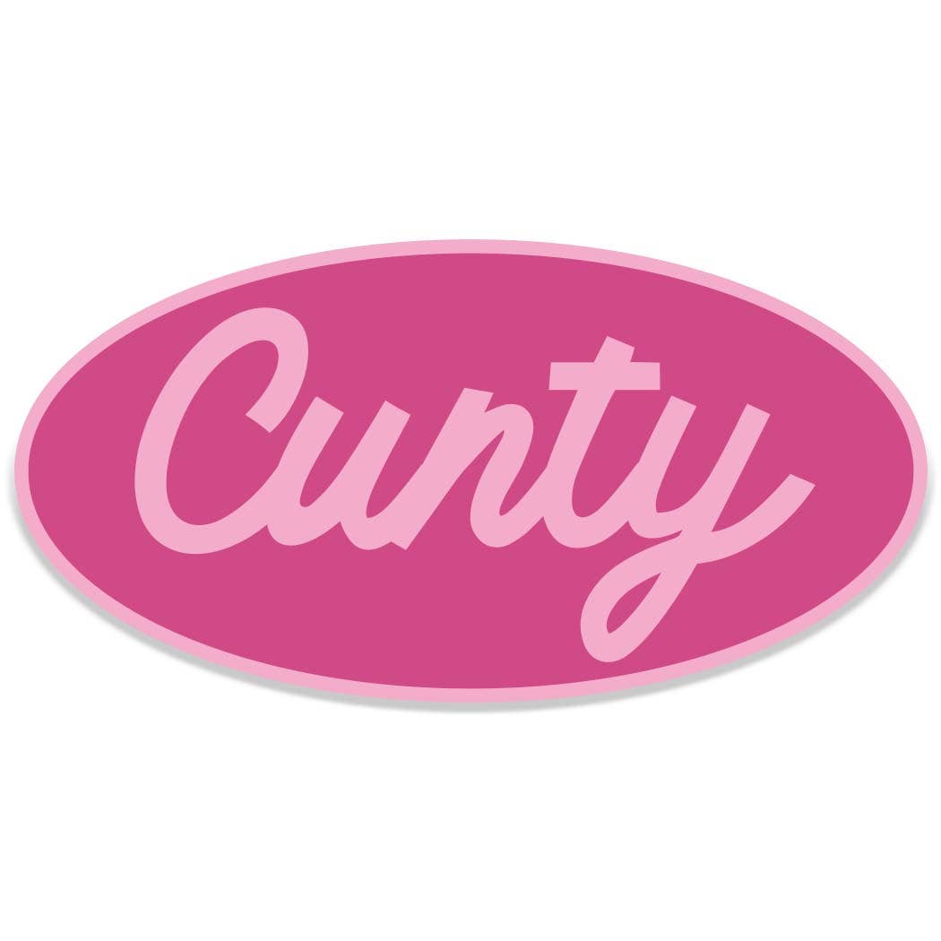 Cunty Sticker Decal, Funny Sticker Decal