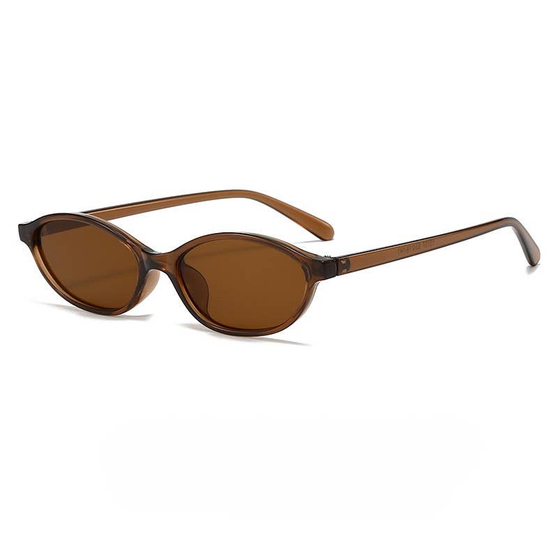 New Retro Oval Frame Small Frame Sunglasses