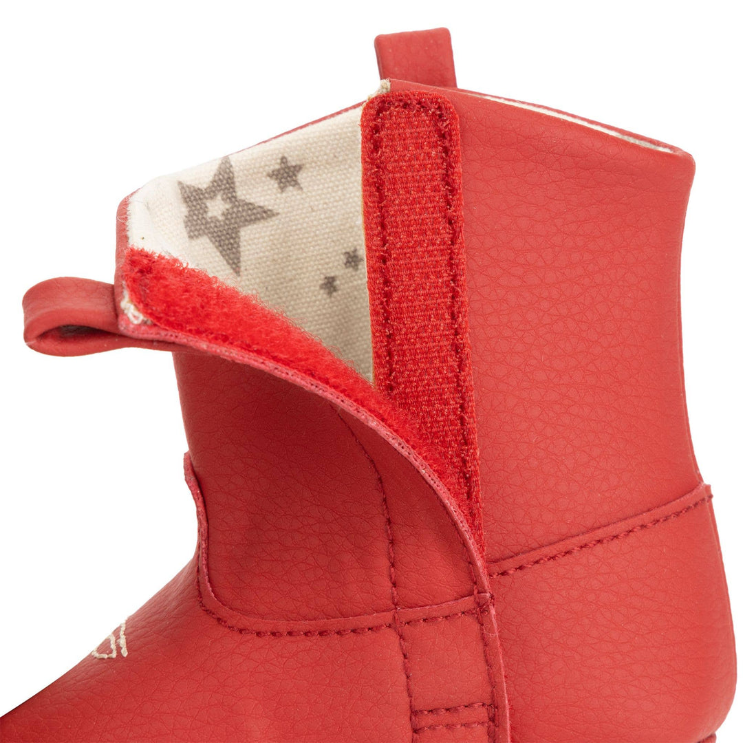 Eco Steps - Western Boot Cherry Red