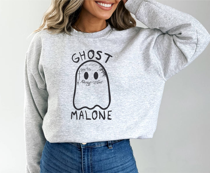 Ghost Malone Sweatshirt - Halloween Shirt - Ghost Sweatshirt