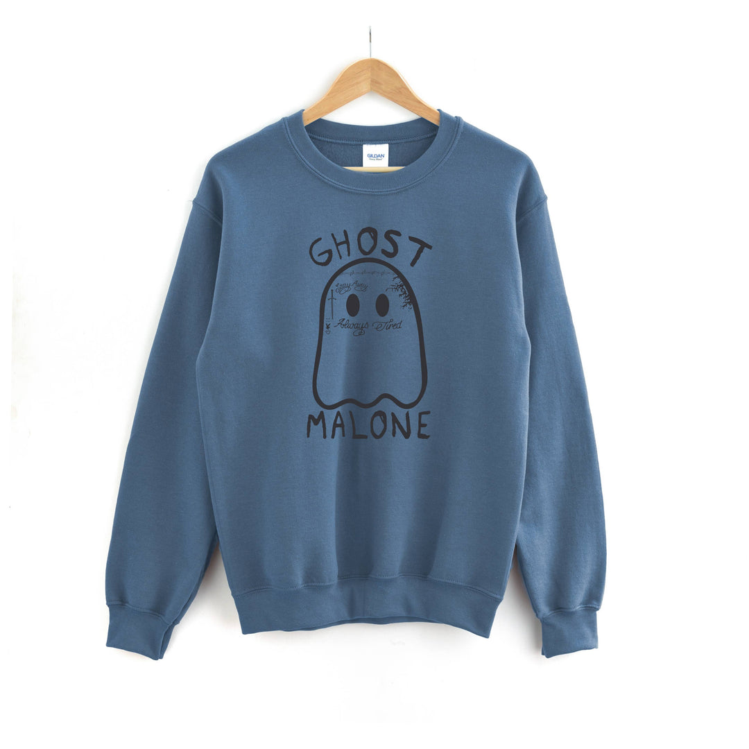 Ghost Malone Sweatshirt - Halloween Shirt - Ghost Sweatshirt