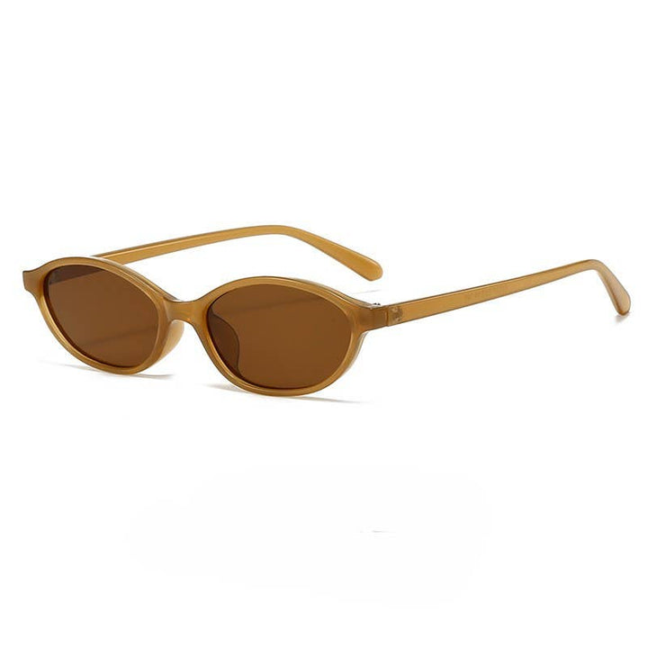 New Retro Oval Frame Small Frame Sunglasses