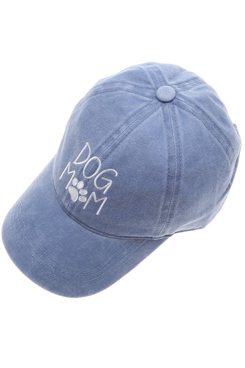 DOG MOM Embroidered Cotton Baseball Caps Dad Hat