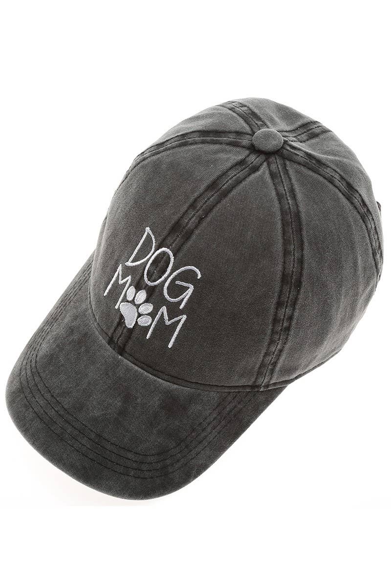 DOG MOM Embroidered Cotton Baseball Caps Dad Hat