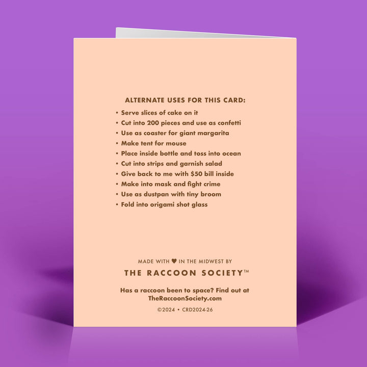 No Regrets Birthday Card