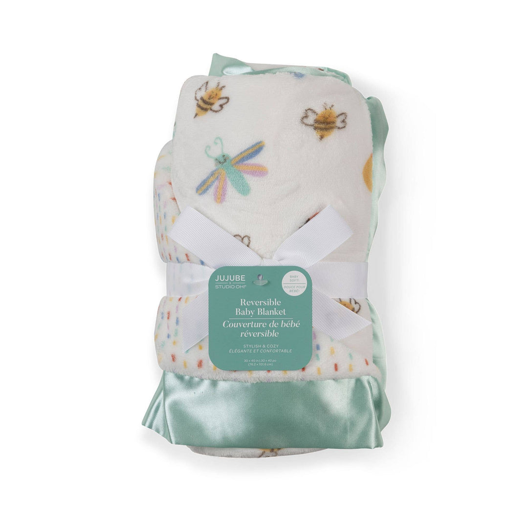 Reversible Baby Blanket  Love Bug