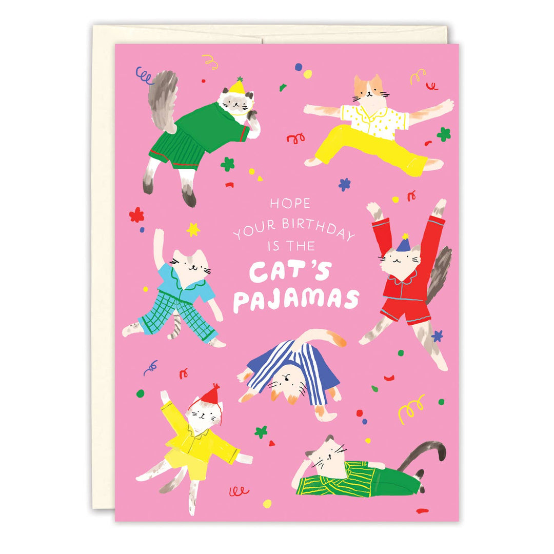 Cat's Pajamas Birthday Card