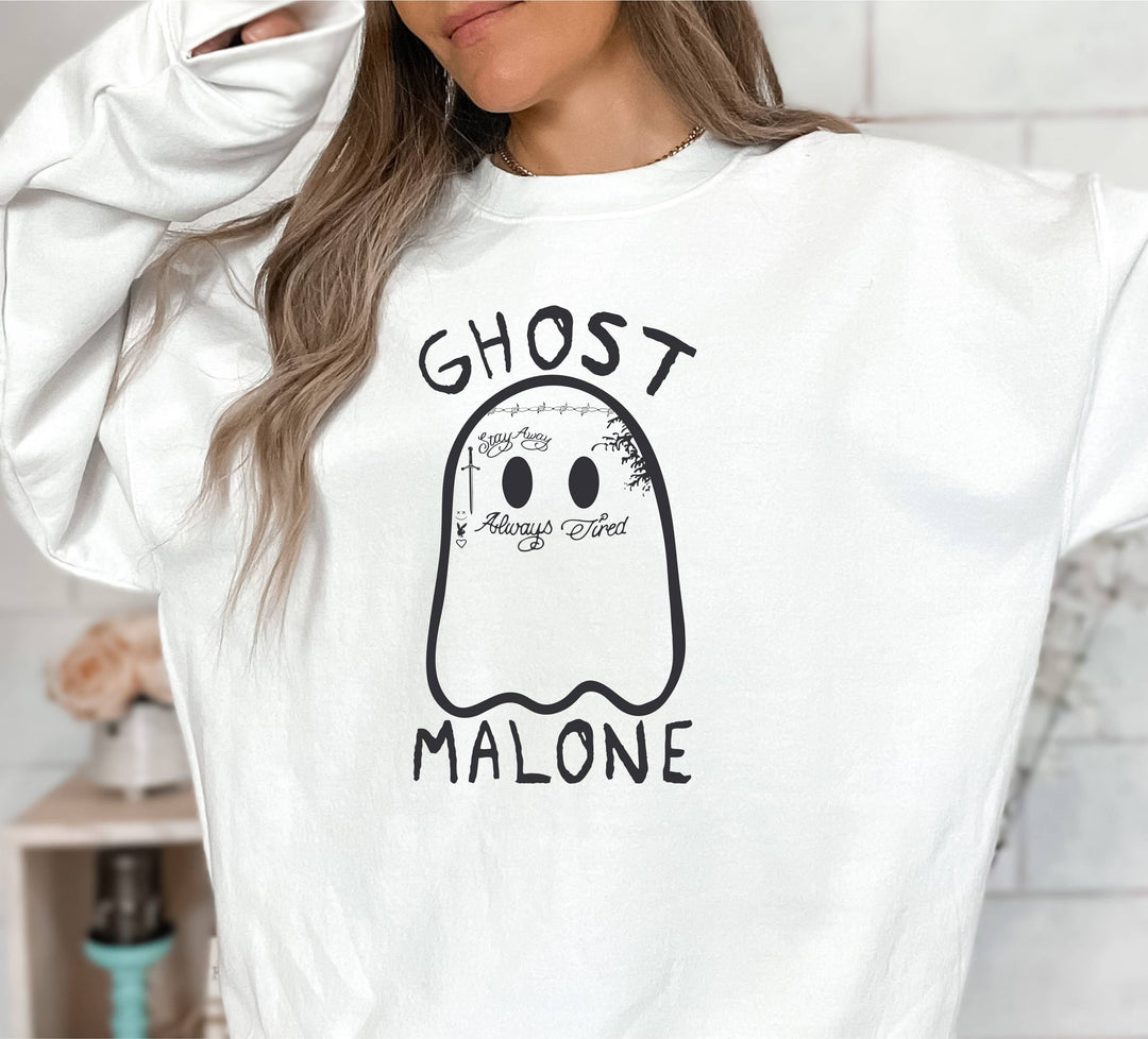 Ghost Malone Sweatshirt - Halloween Shirt - Ghost Sweatshirt