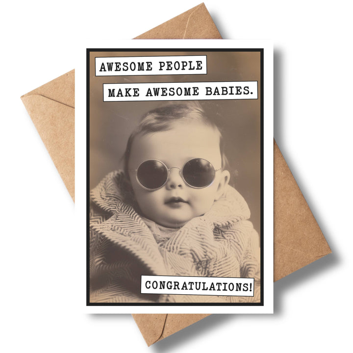 Funny Baby Shower Cards, Boy or Girl, Bulk Greeting Cards