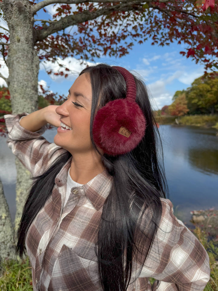 Faux Mink Fur Knitted C.C Earmuff EMS0155