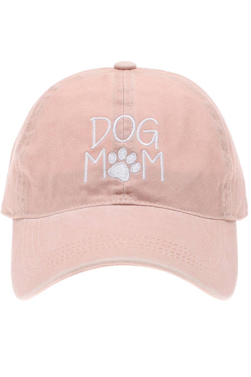 DOG MOM Embroidered Cotton Baseball Caps Dad Hat