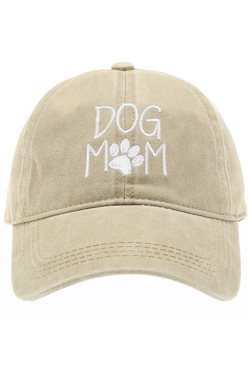 DOG MOM Embroidered Cotton Baseball Caps Dad Hat