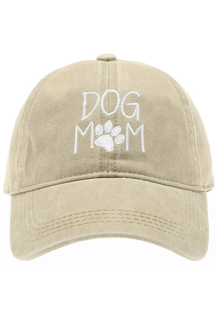 DOG MOM Embroidered Cotton Baseball Caps Dad Hat