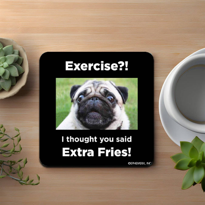 I Thought You Said Extra Fries Coaster
