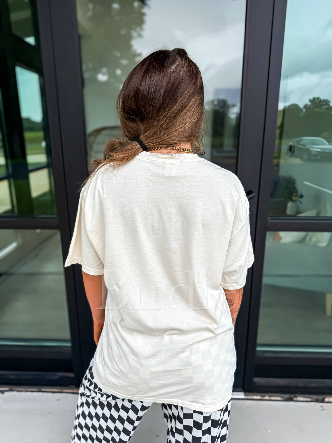 Halloween Staying Alive Graphic Tee in Ivory