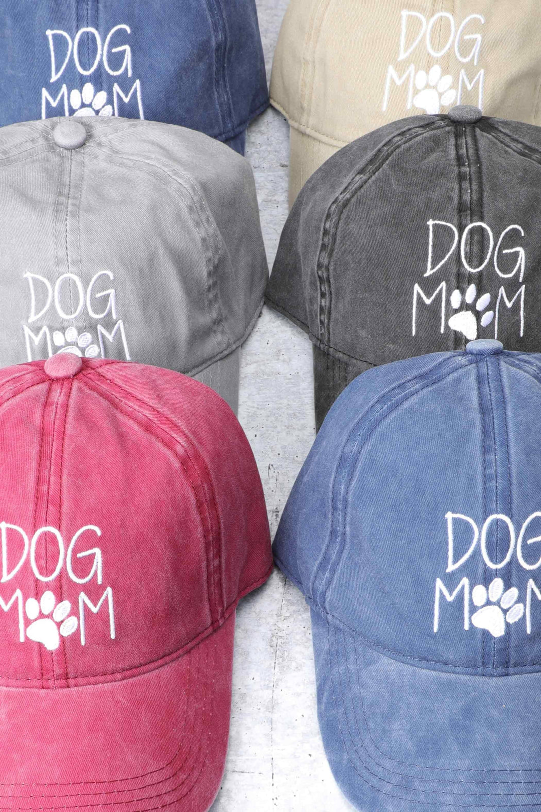 DOG MOM Embroidered Cotton Baseball Caps Dad Hat