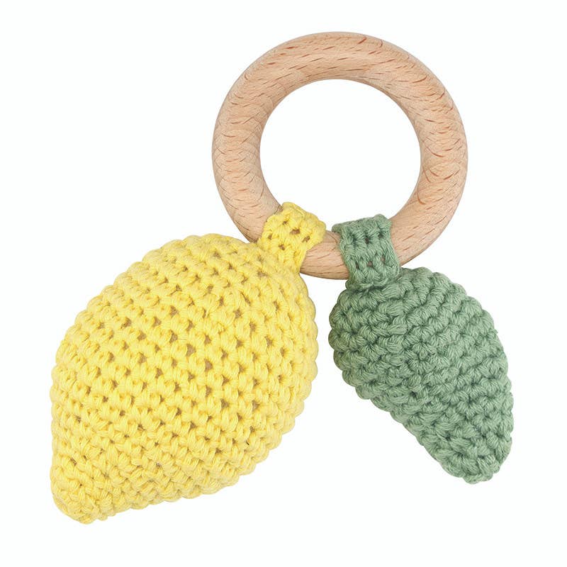 Knit Rattle - Lemon