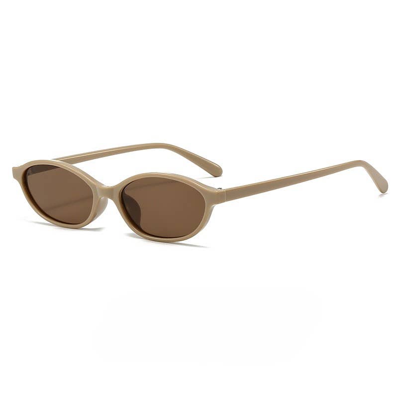 New Retro Oval Frame Small Frame Sunglasses