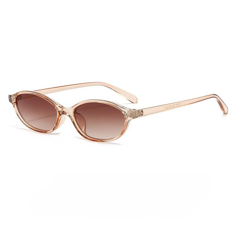 New Retro Oval Frame Small Frame Sunglasses