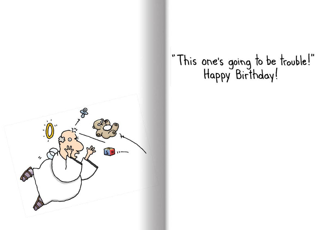 Angels Birthday Card - 8402