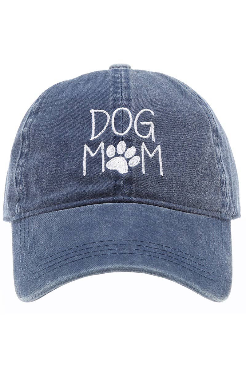 DOG MOM Embroidered Cotton Baseball Caps Dad Hat