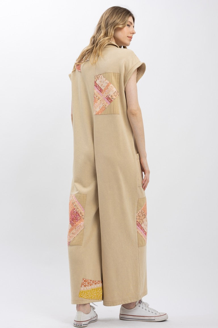 Patch Work Jumpsuit