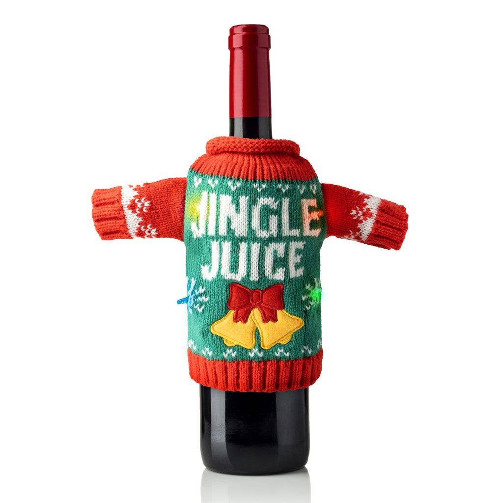 Uncle Bob’s Light-Up Wine & Bottle Sweater