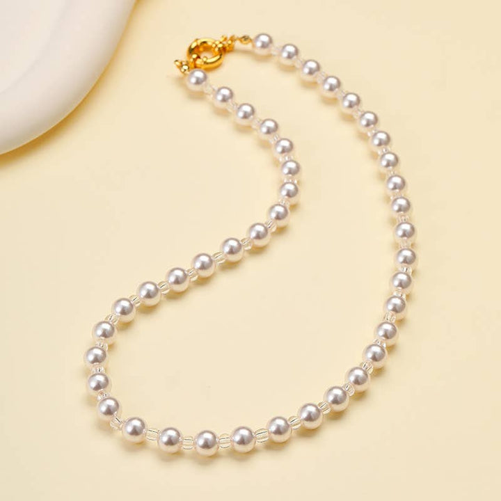 Natural Stone Semi-Precious Glass Mixed Necklace | 40NK9659