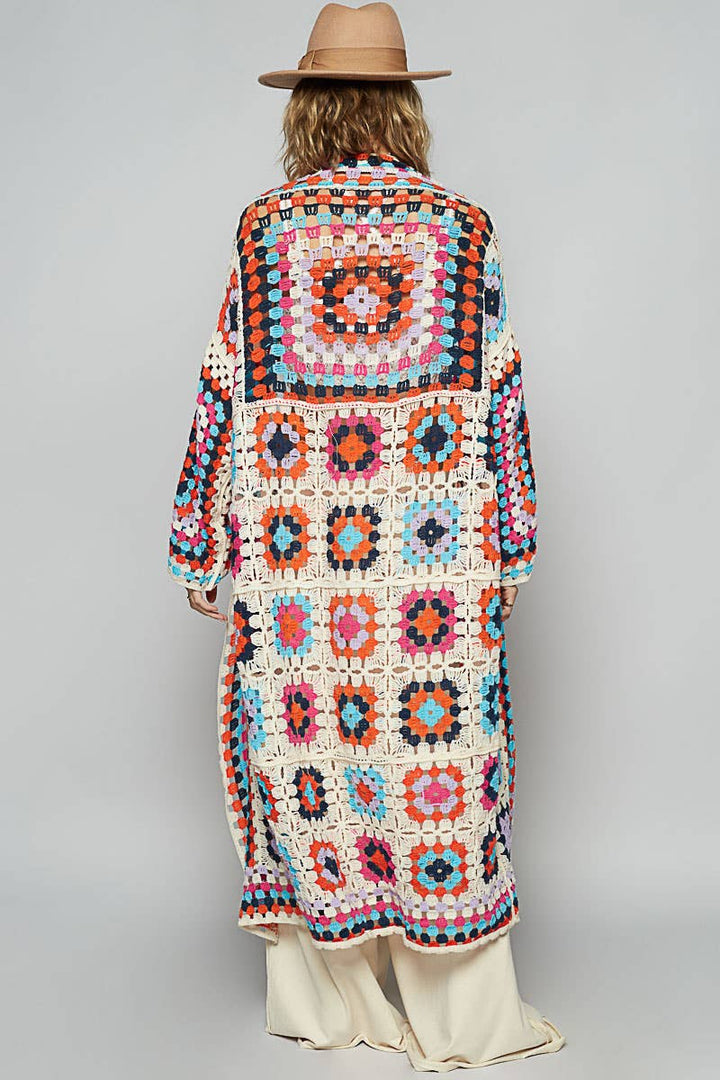 Long sleeve various colors crochet cardigan