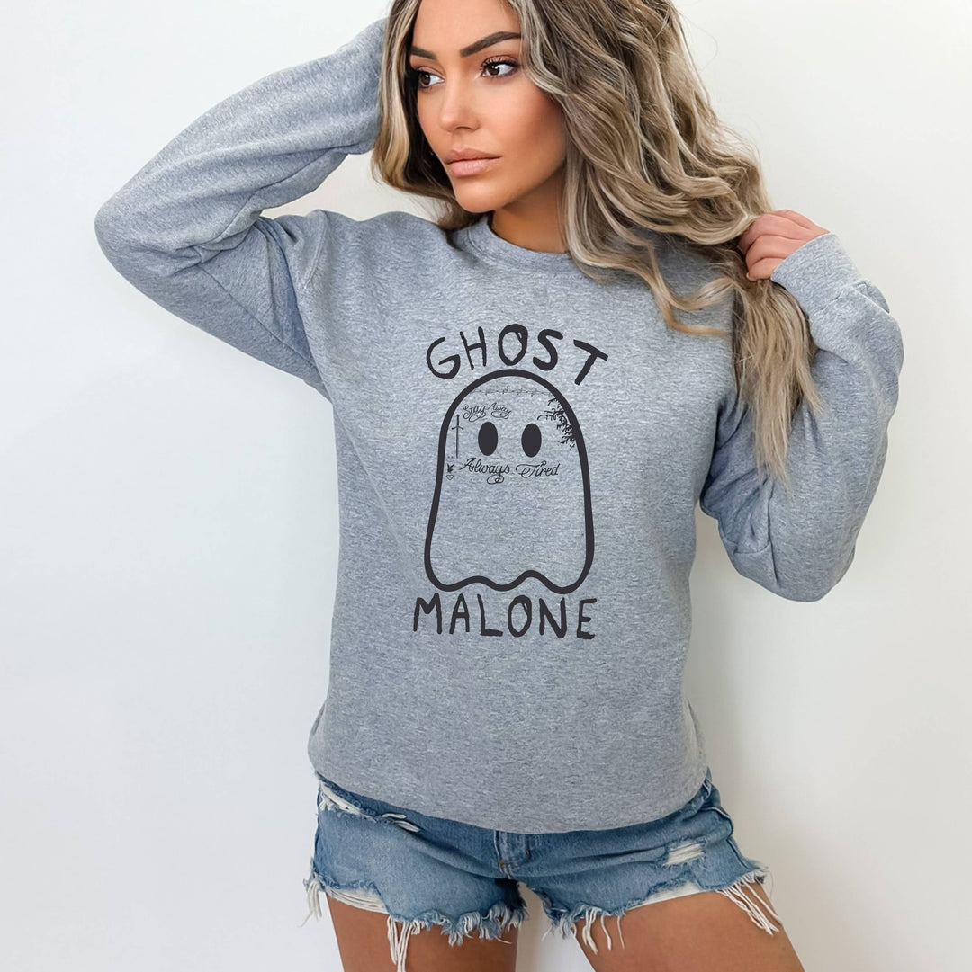 Ghost Malone Sweatshirt - Halloween Shirt - Ghost Sweatshirt