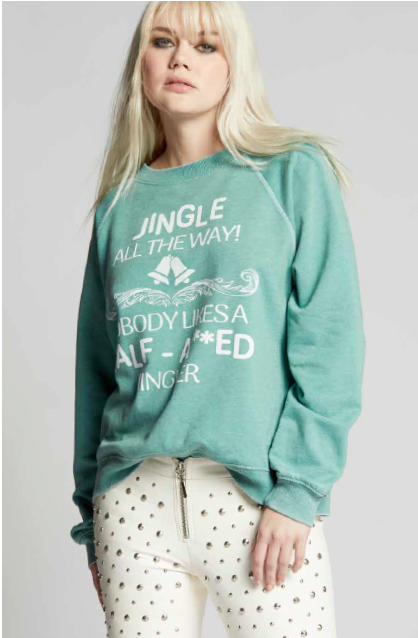 302809 - 930 Jingle All the Way Burn Out Sweatshirt