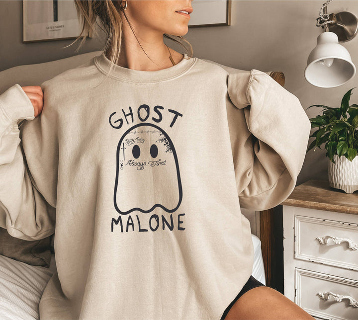 Ghost Malone Sweatshirt - Halloween Shirt - Ghost Sweatshirt