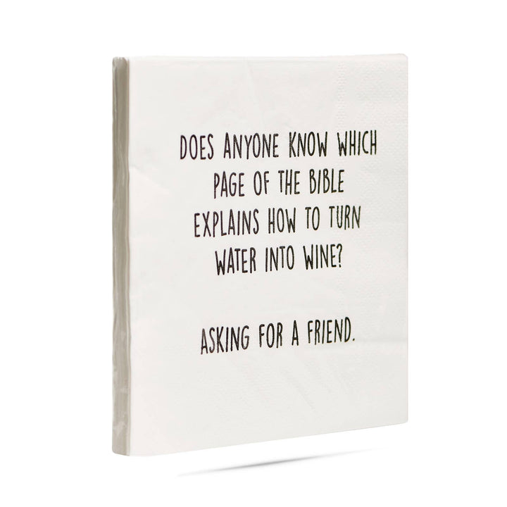 Does anyone know which page of the bible Cocktail Napkins