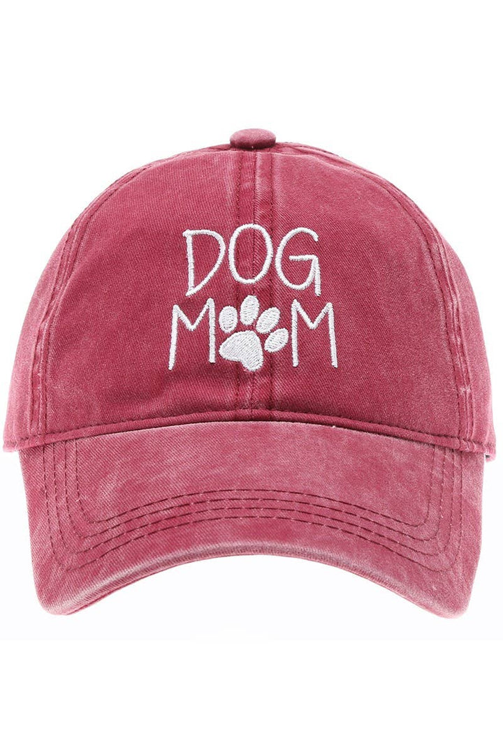 DOG MOM Embroidered Cotton Baseball Caps Dad Hat