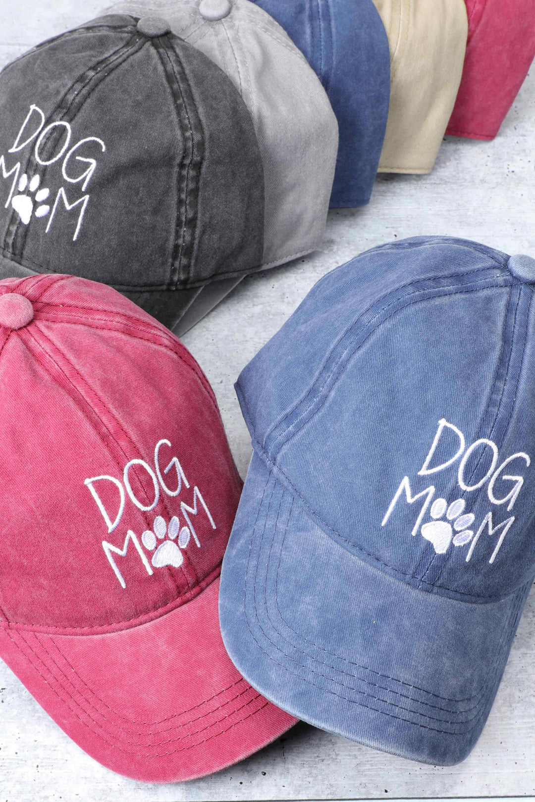 DOG MOM Embroidered Cotton Baseball Caps Dad Hat