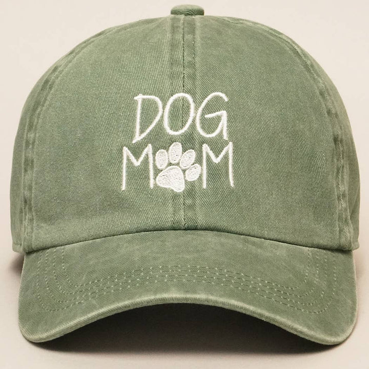 DOG MOM Embroidered Cotton Baseball Caps Dad Hat