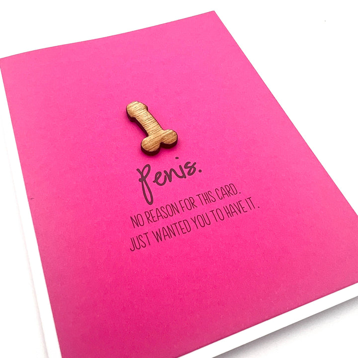 Funny Penis No Reason card