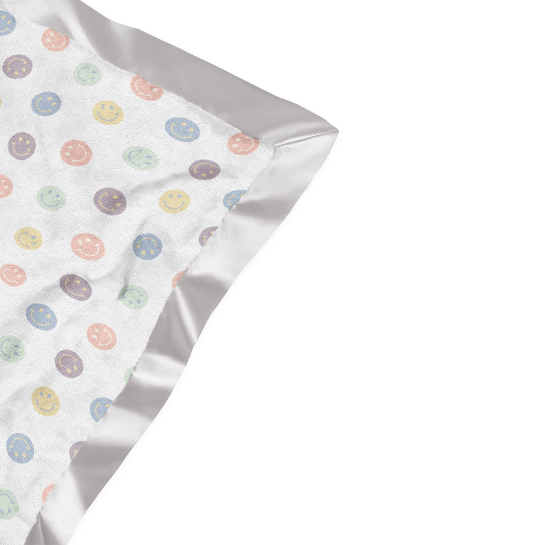 Reversible Baby Blanket Happy Baby Vibes