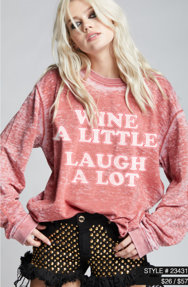 23431 - Wine a Little Sweatshirt