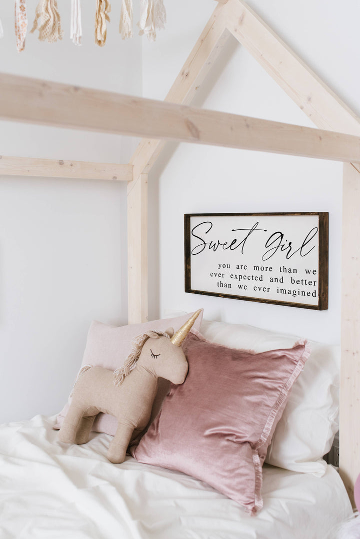 Sweet Girl Wood Sign