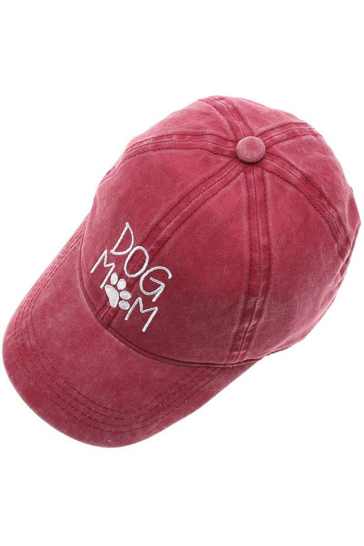 DOG MOM Embroidered Cotton Baseball Caps Dad Hat