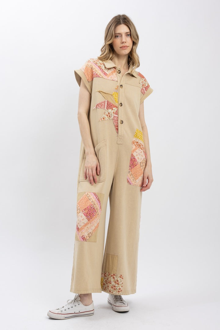 Patch Work Jumpsuit