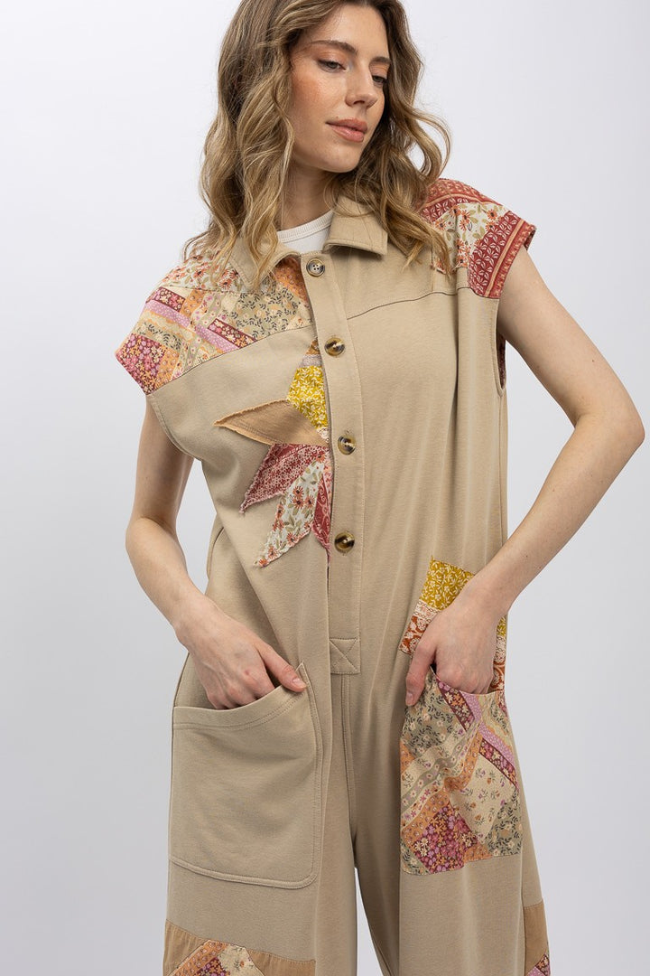Patch Work Jumpsuit